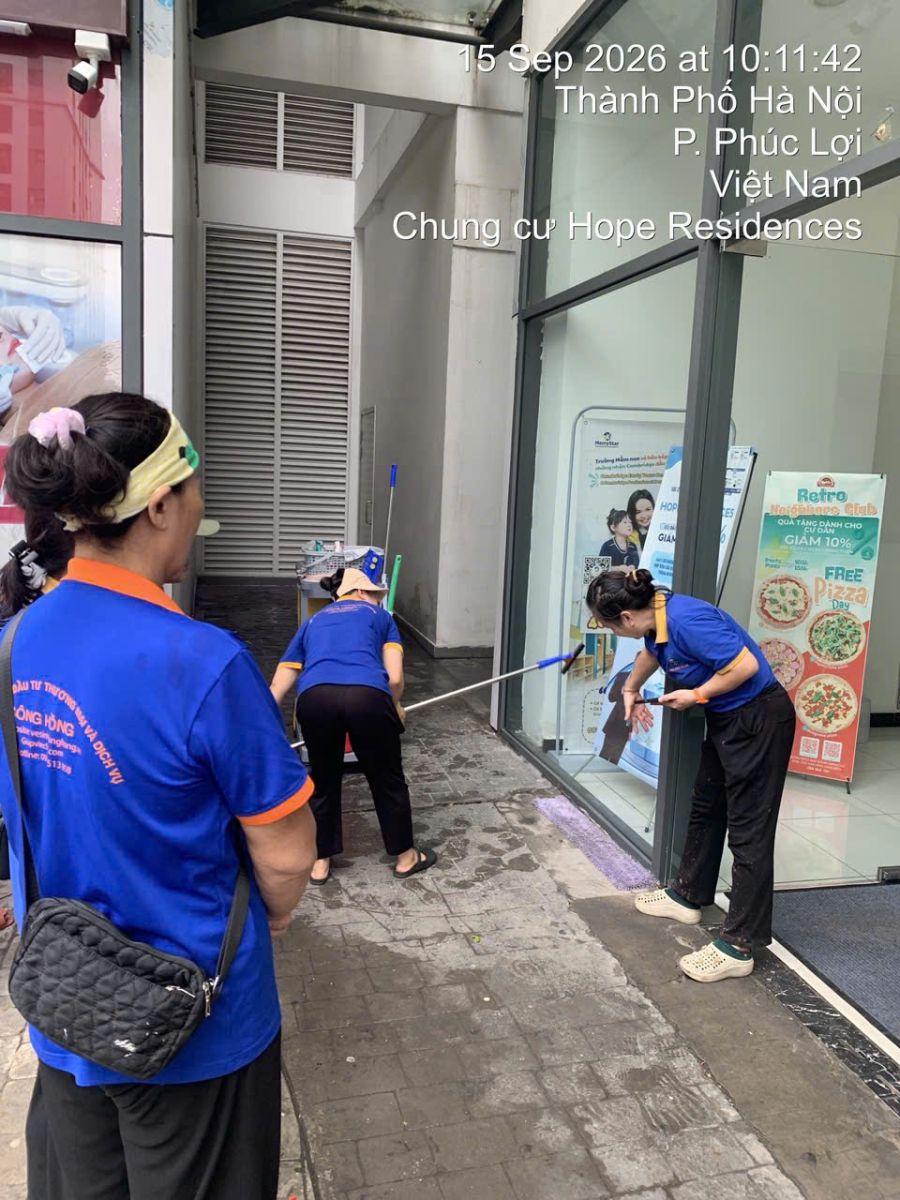 Liên hệ dịch vụ vệ sinh theo giờ Hà Nội Sông Hồng